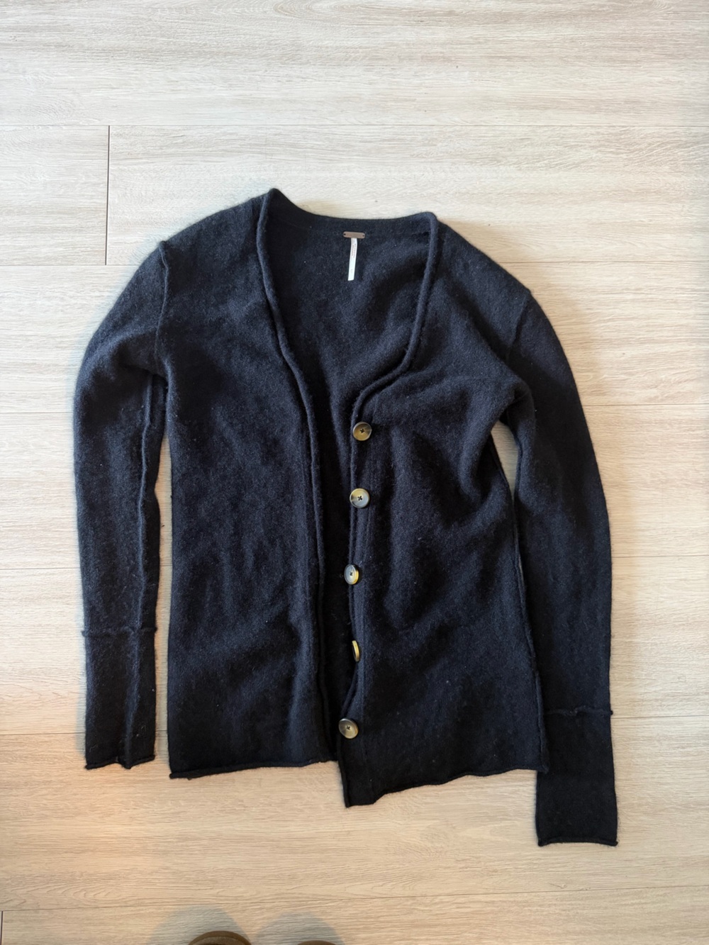Free people black cashmere sweater xs